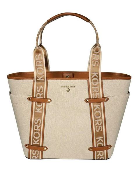 canvas tote michael kors